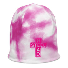 Load image into Gallery viewer, PInk Swirl Holy Steelhead Beanie
