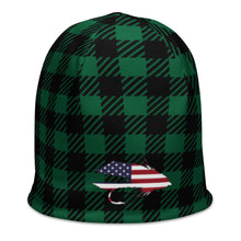 Load image into Gallery viewer, Stars &amp; Stripes Muddler Plaid Beanie
