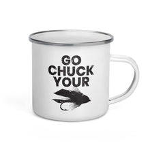 Load image into Gallery viewer, Go Chuck Your Enamel Mug - Chucker Fly Apparel