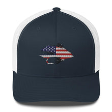 Load image into Gallery viewer, Stars & Stripes Muddler Trucker Hat - Chucker Fly Apparel