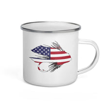 Load image into Gallery viewer, Stars & Stripes Muddler Enamel Mug - Chucker Fly Apparel