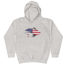 Load image into Gallery viewer, Kids Stars & Stripes Muddler Hoodie - Chucker Fly Apparel