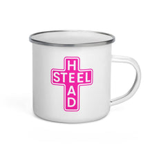 Load image into Gallery viewer, Pink Holy Steelhead Enamel Mug - Chucker Fly Apparel