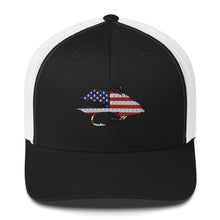 Load image into Gallery viewer, Stars & Stripes Muddler Trucker Hat - Chucker Fly Apparel