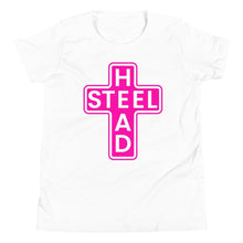 Load image into Gallery viewer, Youth Pink Holy Steelhead T-Shirt - Chucker Fly Apparel