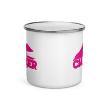 Load image into Gallery viewer, Pink Chucker Fly Enamel Mug - Chucker Fly Apparel