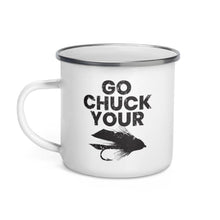 Load image into Gallery viewer, Go Chuck Your Enamel Mug - Chucker Fly Apparel
