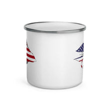 Load image into Gallery viewer, Stars & Stripes Muddler Enamel Mug - Chucker Fly Apparel