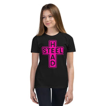 Load image into Gallery viewer, Youth Pink Holy Steelhead T-Shirt - Chucker Fly Apparel