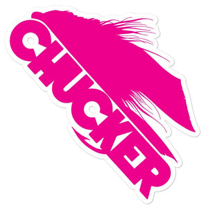 Pink Chucker Fly stickers - Chucker Fly Apparel