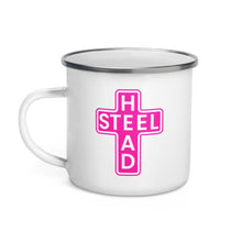 Load image into Gallery viewer, Pink Holy Steelhead Enamel Mug - Chucker Fly Apparel