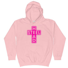 Load image into Gallery viewer, Kids Pink Holy Steelhead Hoodie - Chucker Fly Apparel