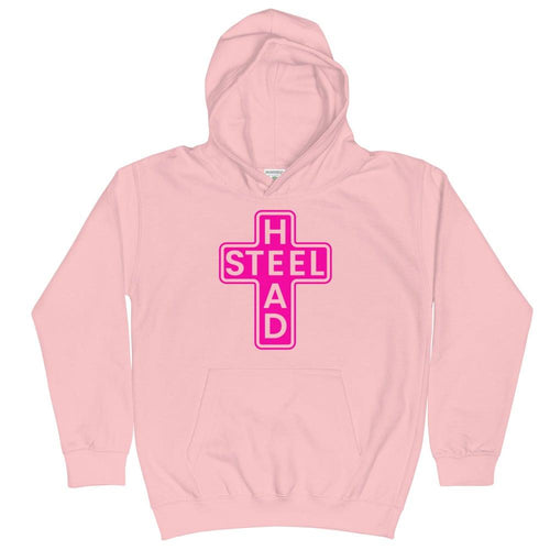 Kids Pink Holy Steelhead Hoodie - Chucker Fly Apparel