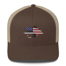 Load image into Gallery viewer, Stars & Stripes Muddler Trucker Hat - Chucker Fly Apparel