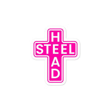 Load image into Gallery viewer, Pink Holy Steelhead stickers - Chucker Fly Apparel
