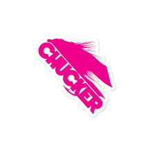 Load image into Gallery viewer, Pink Chucker Fly stickers - Chucker Fly Apparel
