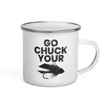 Load image into Gallery viewer, Go Chuck Your Enamel Mug - Chucker Fly Apparel
