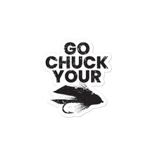 Load image into Gallery viewer, Go Chuck Your Muddler stickers - Chucker Fly Apparel
