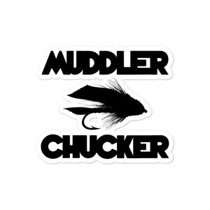 Muddler Chucker stickers - Chucker Fly Apparel