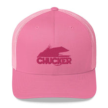 Load image into Gallery viewer, Pink Chucker Fly Trucker Hat - Chucker Fly Apparel
