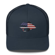 Load image into Gallery viewer, Stars &amp; Stripes Muddler Trucker Hat - Chucker Fly Apparel
