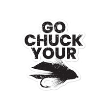 Load image into Gallery viewer, Go Chuck Your Muddler stickers - Chucker Fly Apparel
