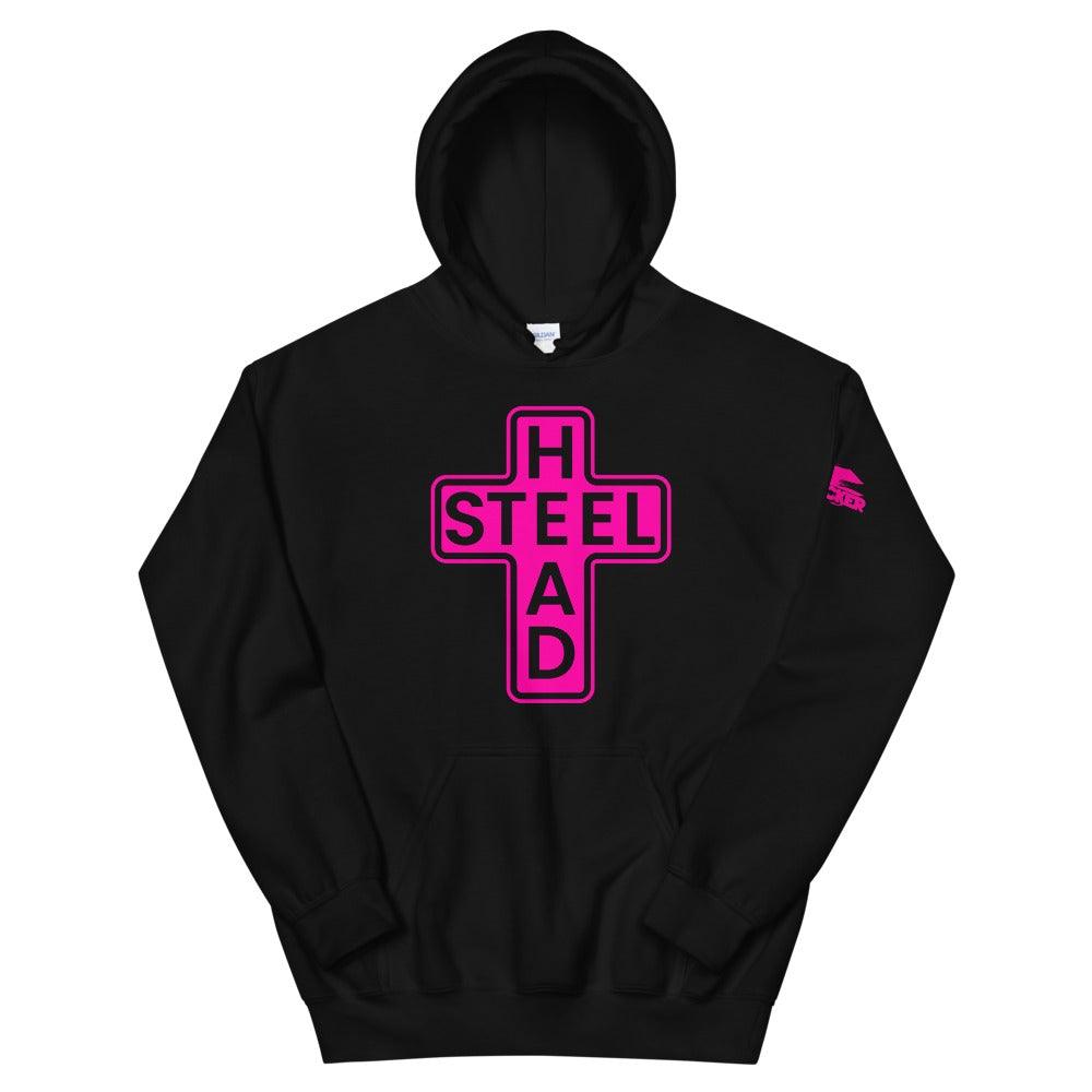 Pink Holy Steelhead Hoodie Black / M