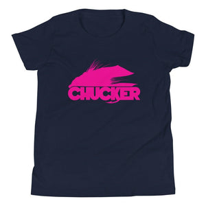 Youth Pink Chucker Fly T-Shirt - Chucker Fly Apparel